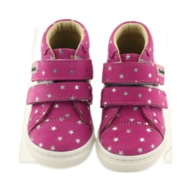 Scarpe da bambina con stelle Bartuś rosa grigio 4