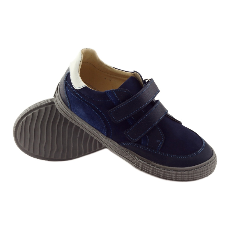 Scarpe da bambino con rape Bartuś blu navy 3
