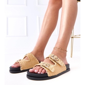 Flip -flip marrone con fibbie samele 1