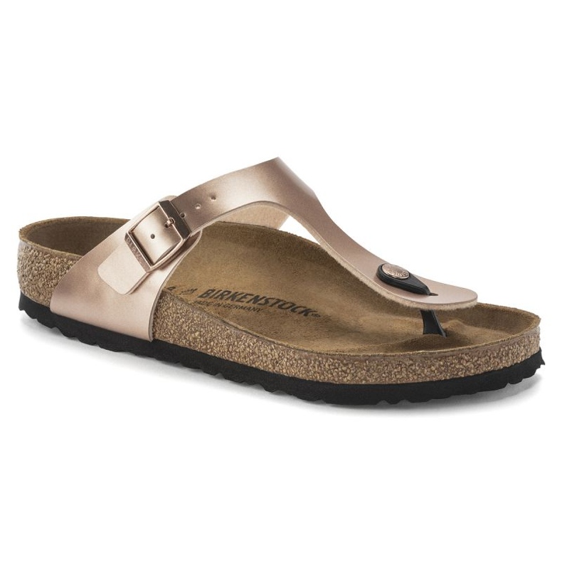 Flip femminile -flips Birkenstock Gizeh BS 1023925 Golden Pink Metalic d'oro 1
