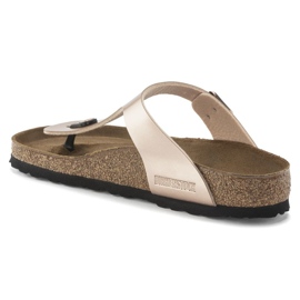 Flip femminile -flips Birkenstock Gizeh BS 1023925 Golden Pink Metalic d'oro 3