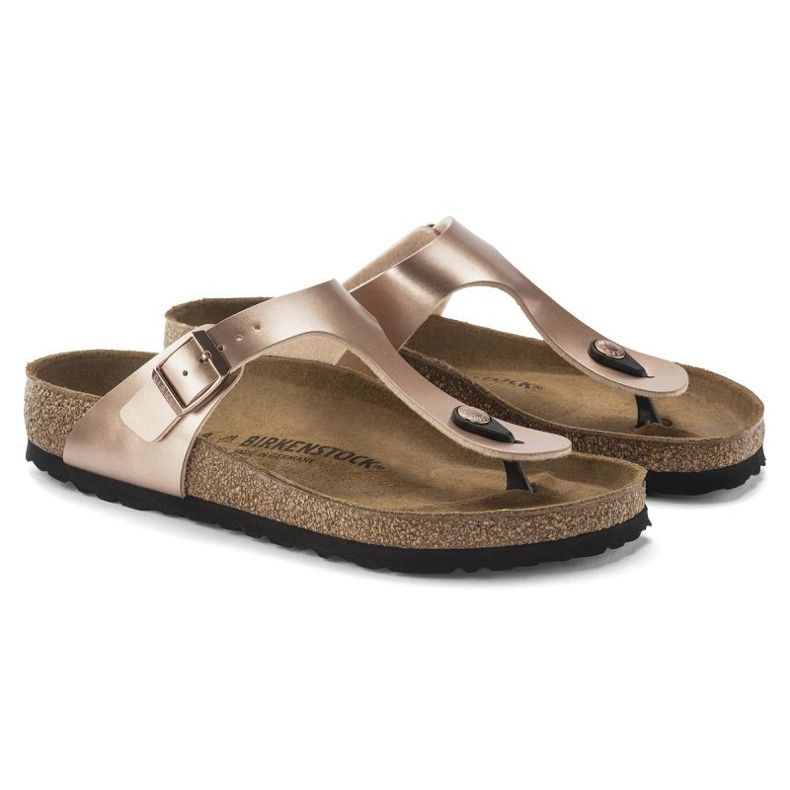 Flip femminile -flips Birkenstock Gizeh BS 1023925 Golden Pink Metalic d'oro 4