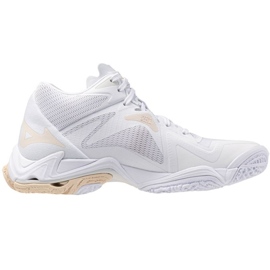 Scarpe da pallavolo Mizuno Wave Lightning Z8 Mid V1GC240525 bianca 1