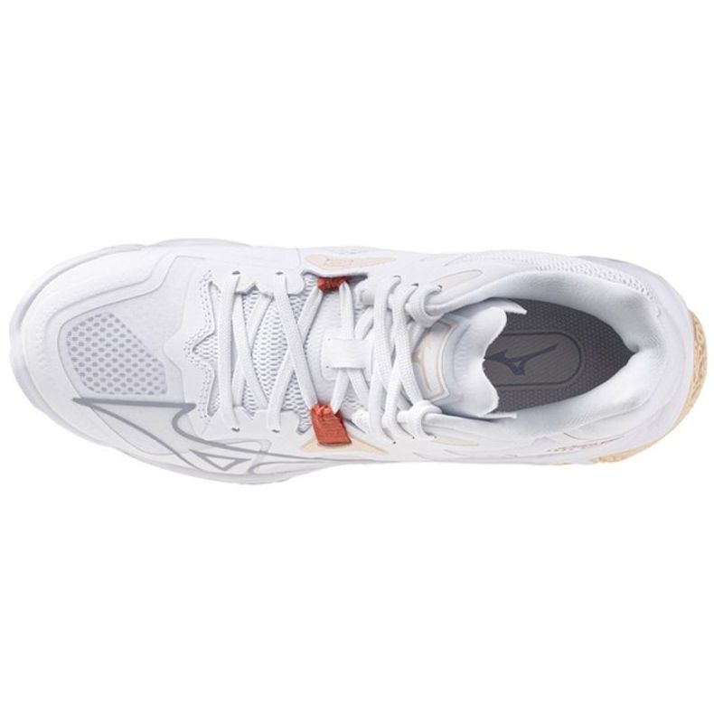 Scarpe da pallavolo Mizuno Wave Lightning Z8 Mid V1GC240525 bianca 2