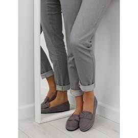 Mocassini grigi da donna 127-2 grigi grigio 2