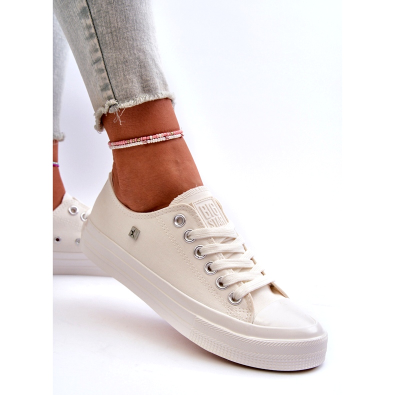 Sneaker da donna classica Big Star NN274285 White bianca 2