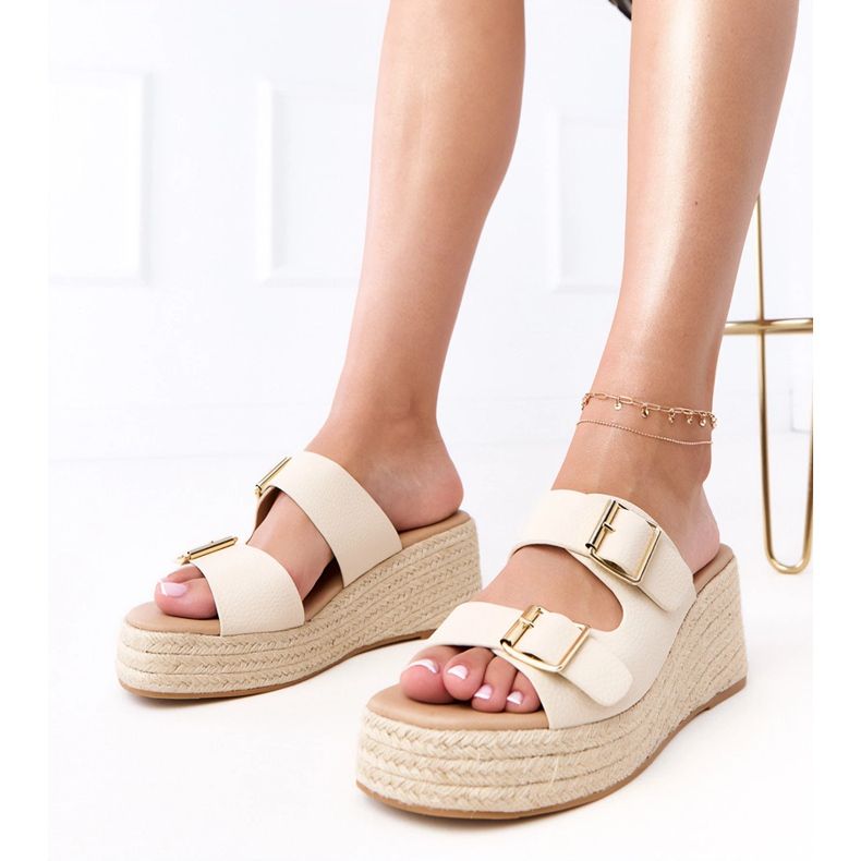 Beige Espadrilles sulla piattaforma Arhana 1