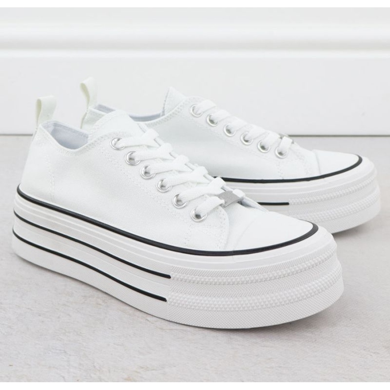 News Sneaker di notizie sulla piattaforma in 9156 EVE511 bianca 2