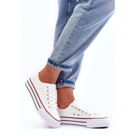 Sneakers classiche basse con plateau bianche Jazlyn bianca 2