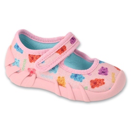 Ciabatte per bambini Befado con velcro 109P268 rosa 4