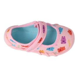 Ciabatte per bambini Befado con velcro 109P268 rosa 3
