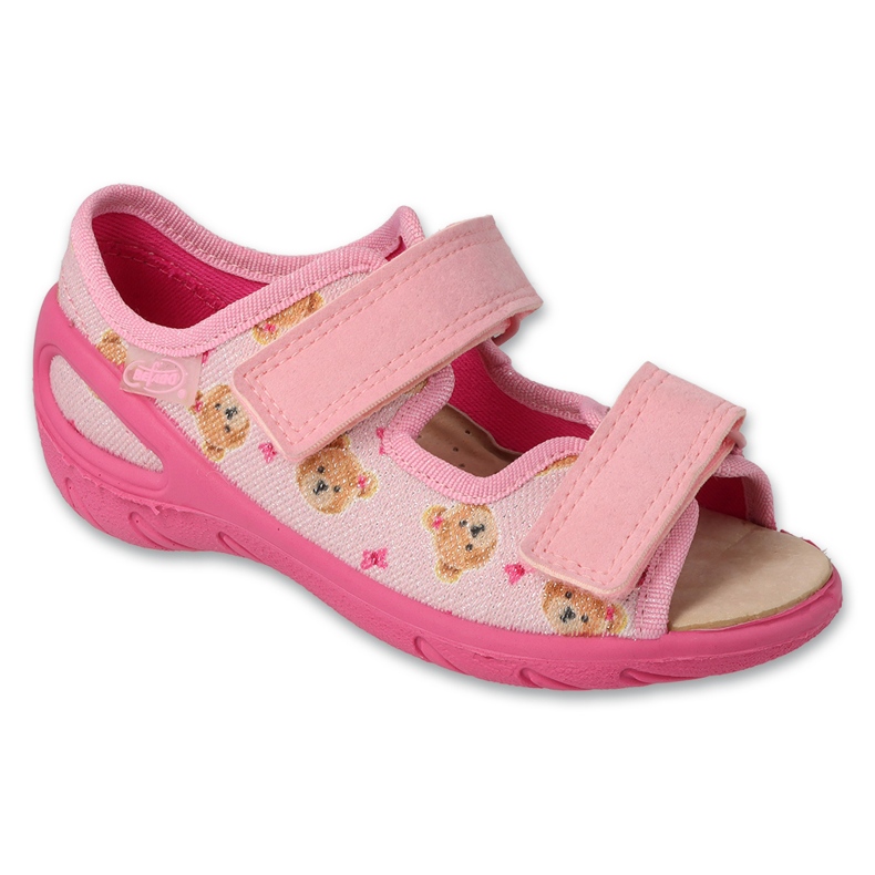 Slifori per bambini Befado PU 063x032 Inserto in pelle rosa 1