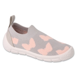Scarpe per bambini Befado grigio e rosa 102X001 1