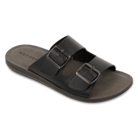 Flip di cuoio da uomo Befado Flip 158M025 NERO 1