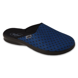 Ciabatte da uomo Befado con fantasia geometrica 548M042 blu 1