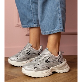 SILVER SPORTS SNEAKER SU UN SOLE ELEGGIO argento 1
