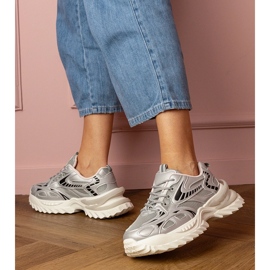 SILVER SPORTS SNEAKER SU UN SOLE ELEGGIO argento 2