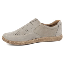 KOMODO Scarpe da uomo in pelle casual 854/2 grigio 2
