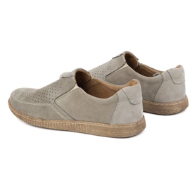KOMODO Scarpe da uomo in pelle casual 854/2 grigio 4