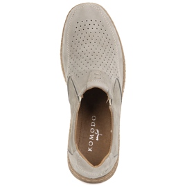 KOMODO Scarpe da uomo in pelle casual 854/2 grigio 5