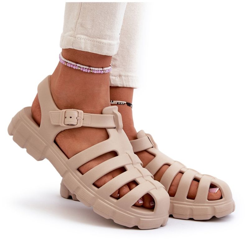 Marquiiz Sandali romani in schiuma da donna Beige Gasaria 5