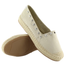 Espadrillas beige per donna 99-17 beige 2