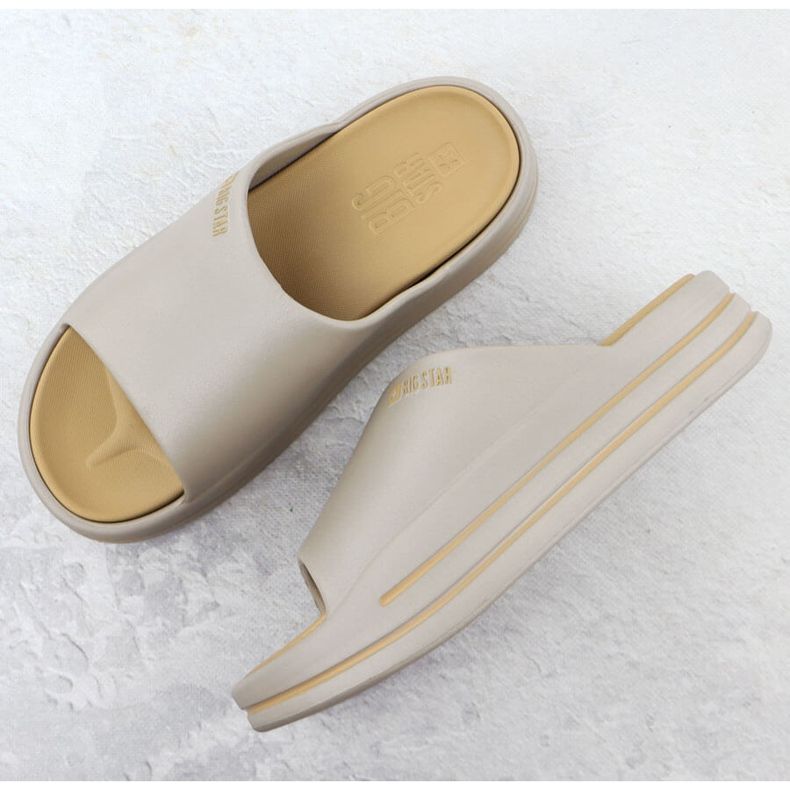 Infradito da donna sulla piattaforma beige pool beige big star ss274424 2
