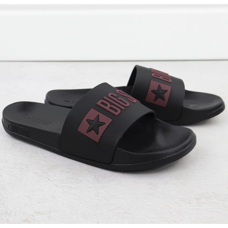 Black Big Star SS274708 Beach Beach Flaps nero 2