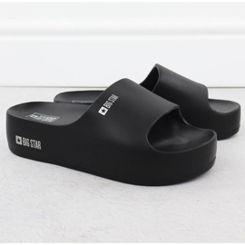 Flip di donne sulla piattaforma Black Big Star SS274721 Piattaforma Beach nero 2