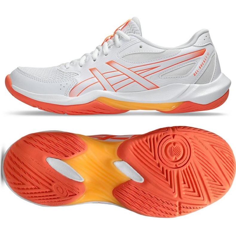Scarpe da pallavolo in gel asics 12 in 1072a119 100 bianco 1