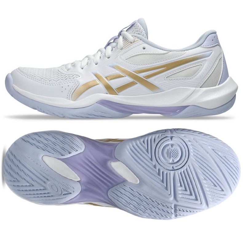 Scarpe da pallavolo in gel asics 12 in 1072a119 102 bianco 1