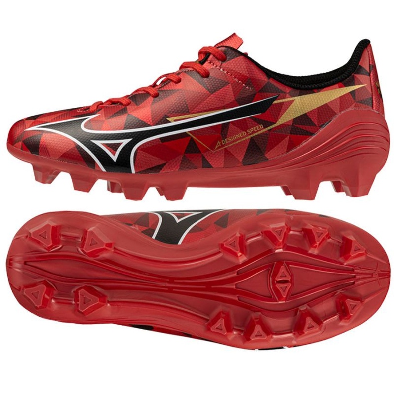 Mizuno Alfa II Seleziona Jr FG P1GB256560 rosso 1