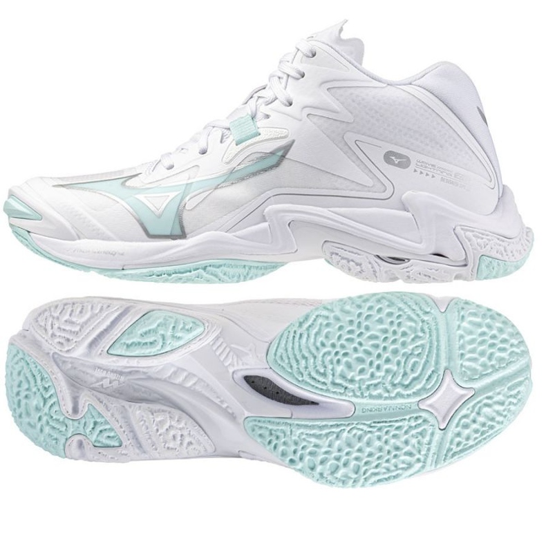 LIGHITÀ DI MIZUNO WAVE Z8 SCARPE MID in V1GC240545 bianco 1