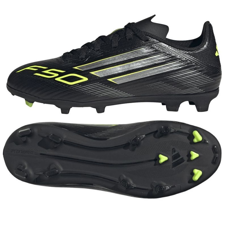 Scarpe adidas F50 League FG/MG JR JH7744 nero 1