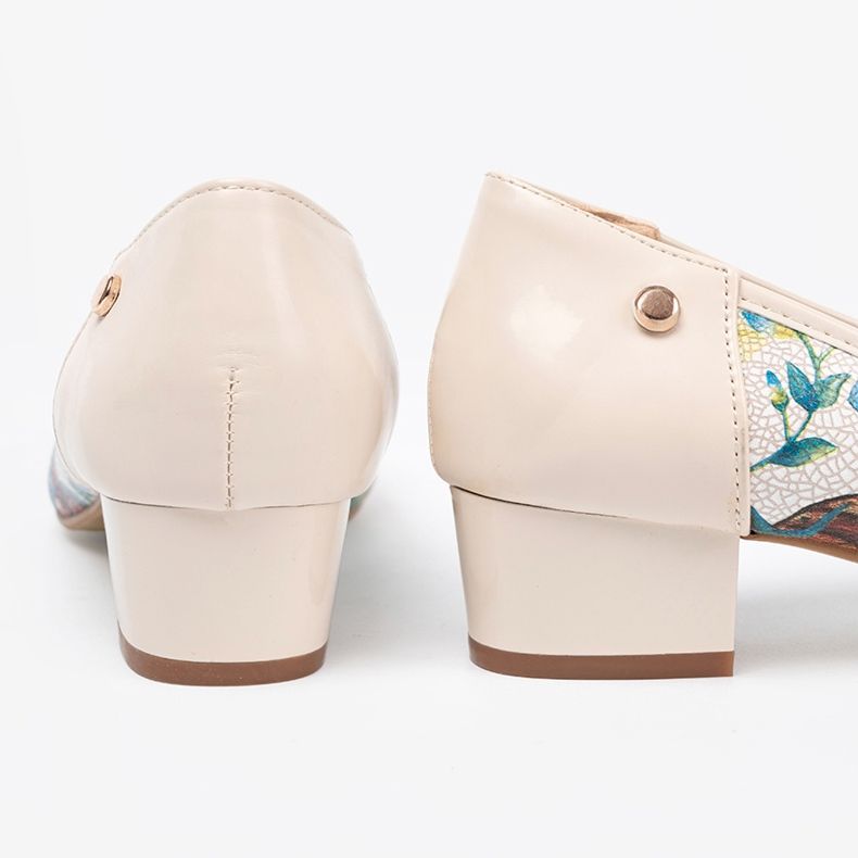 Goodin Pompe da donna con uno schema esotico multicolore 1