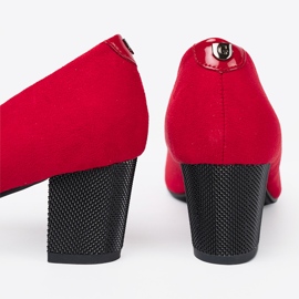 Goodin Pompe rosse con un dito verniciato rosso 2