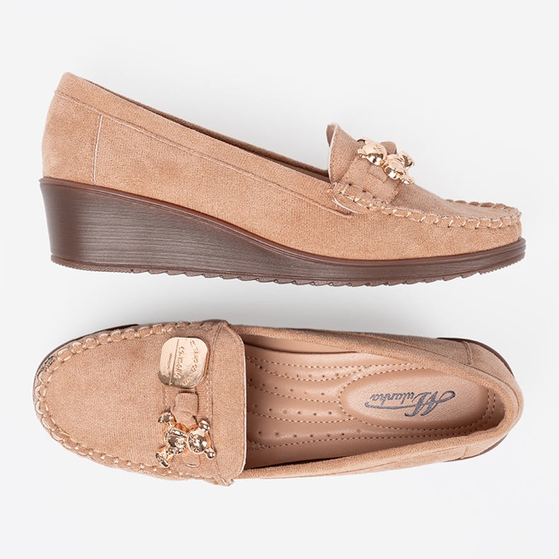 Shelvt Scarpe da donna con l'applicazione di Misia beige 2