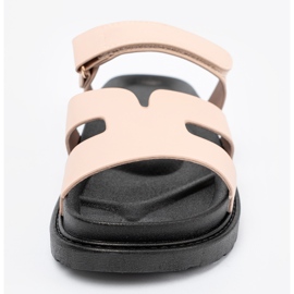 Shelvt Flop beige con una cintura in velcro 1