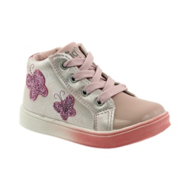 American Club Farfalle americane per ragazze sportive rosa grigio 1