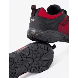Scarpe da trekking da donna su suola spessa DK rosso 1