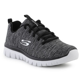 Skechers Schechers Scarpe graziose Twisted Fortune M 12614-BKW nero 1