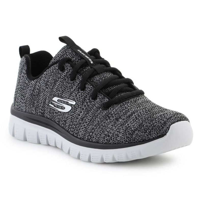 Skechers Schechers Scarpe graziose Twisted Fortune M 12614-BKW nero 1