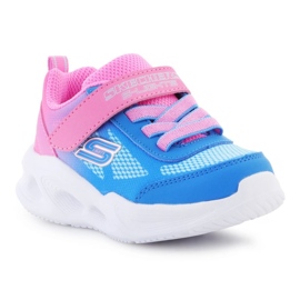 Skechers S Lights-Skechers Sola Glow-Obre Deluxe Jr 303714N-HPBL blu 1