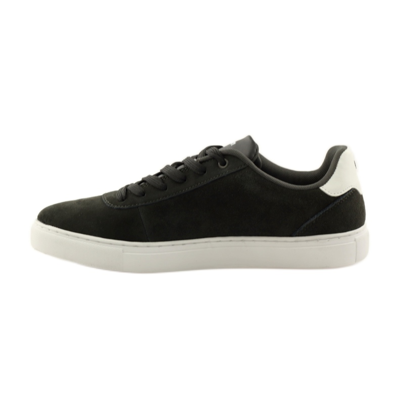 American Club Scarpe sportive da uomo, sneakers in pelle grigia 17003 multicolore 2