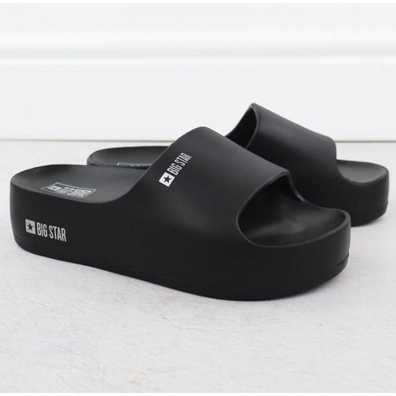 Pantofole sulla piattaforma Big Star in SS274721 INT2155A nero 2