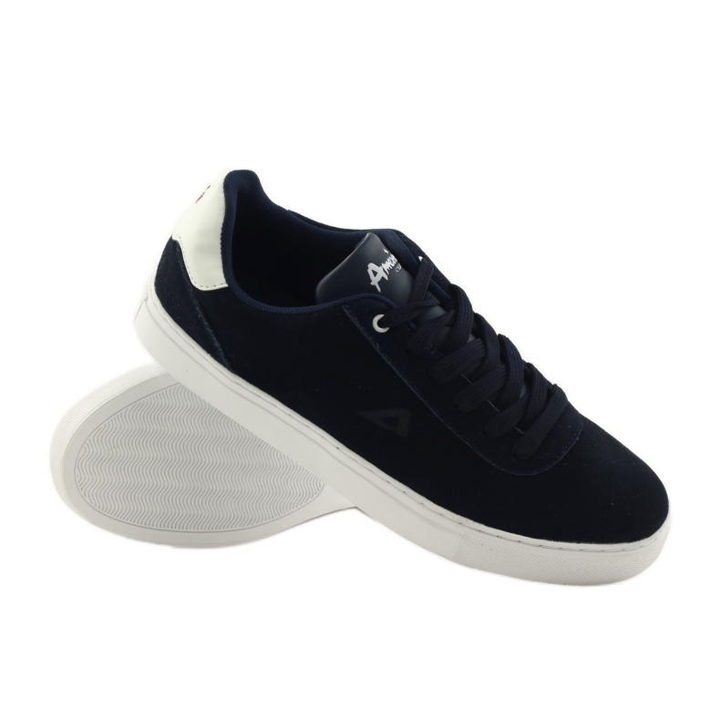 American Club Scarpe da uomo sneakers American 17003 sneakers blu navy 3