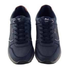 American Club Scarpe sportive da uomo American 610184 sneakers blu navy 4