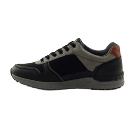American Club American 610184 scarpe sportive da uomo nere nero grigio 2