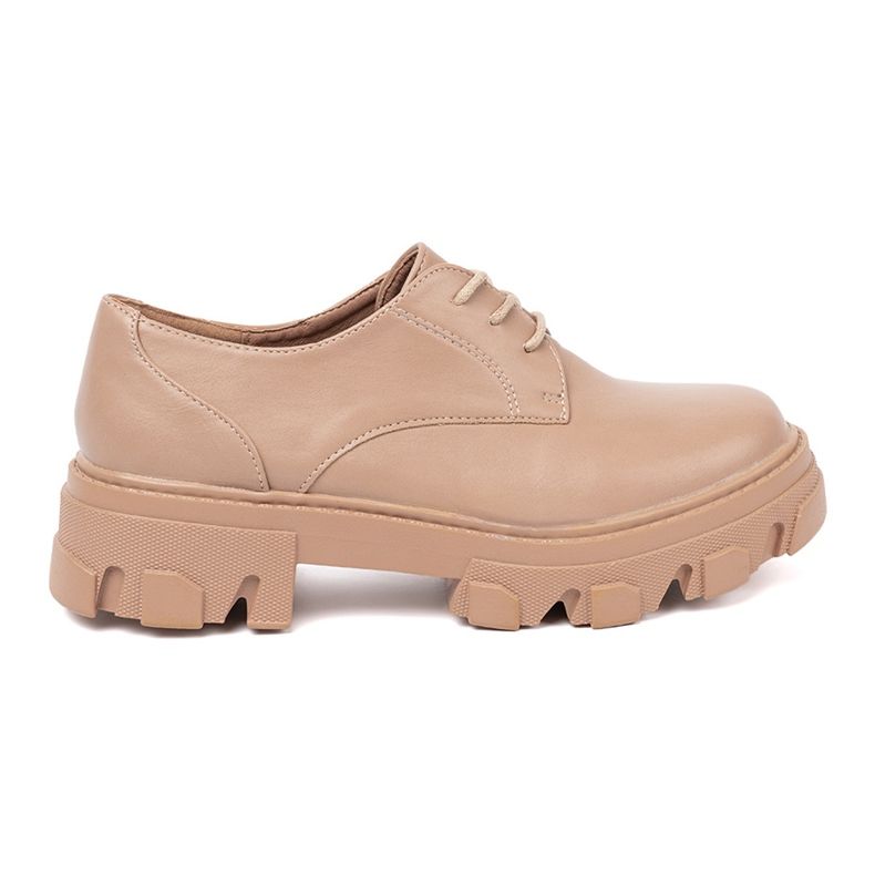Shelvt Scarpe legate al beige sulla piattaforma 1