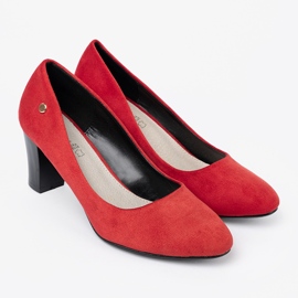 Goodin Tacchi alti in pelle scamosciata rossa rosso 2